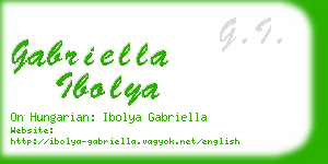 gabriella ibolya business card